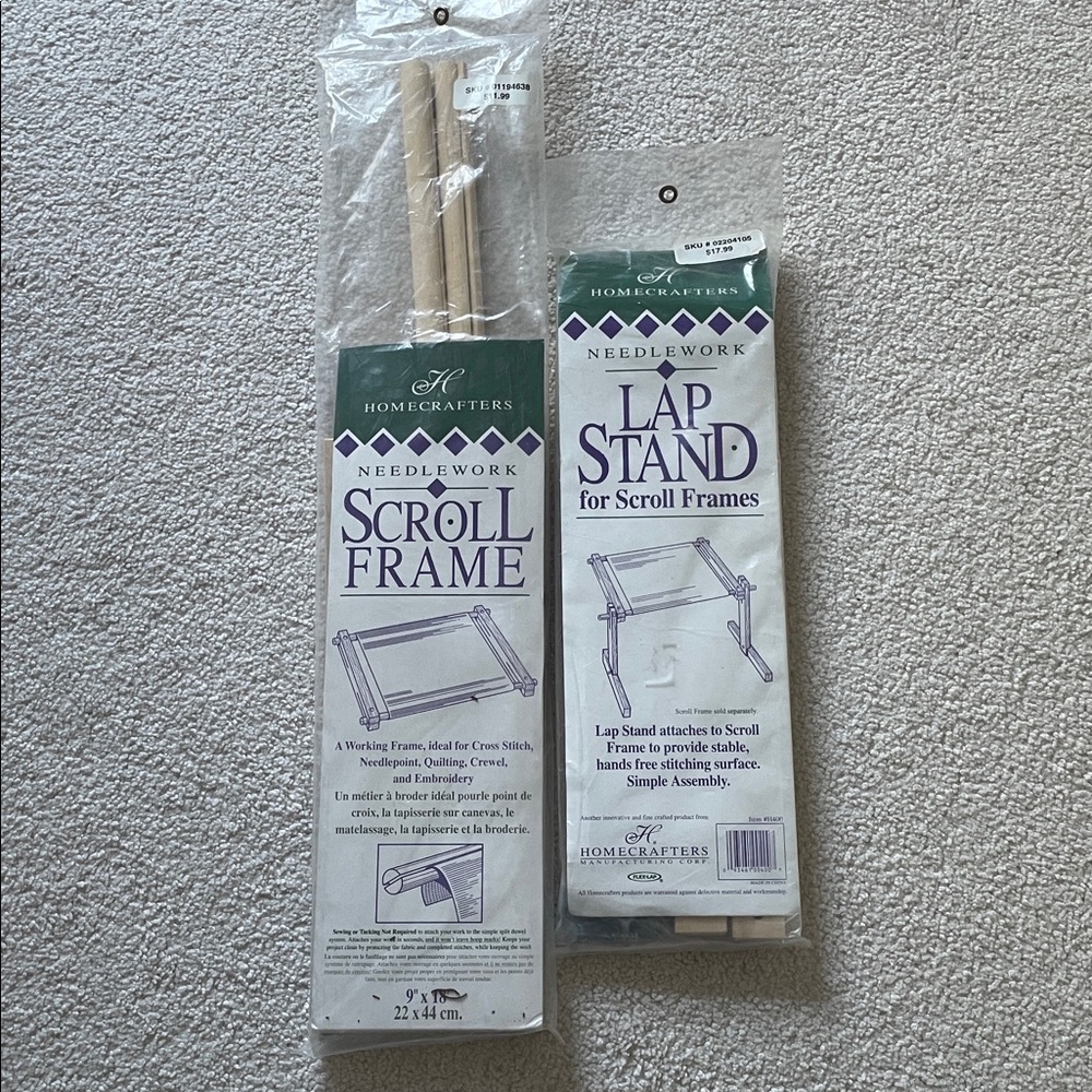 Homecrafters Needlework Scroll Frame and Lap Stand